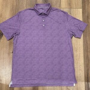 Johnnie O Top Shelf Polo Shirt Men's Size XLarge Purple Performance Golf